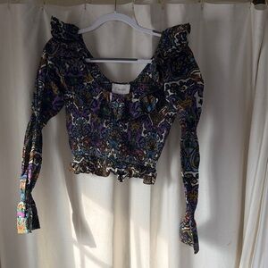 Cleobella Multicolor Ruffled Blouse